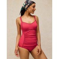 White Stuff Textured Swimsuit Red