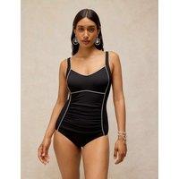 White Stuff Textured Swimsuit Black