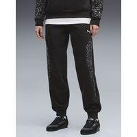 Puma Sport Animal Print Mid Rise Joggers Black