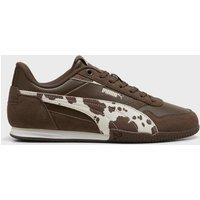 Puma Bella Donna ESD Wild Suede Animal Print Trainers Brown Mix