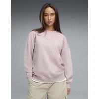 Puma Essential Cotton Blend Oversized Sweatshirt Light Pink