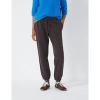 HUSH Cotton Rich Drawstring Cuffed Joggers Chocolate