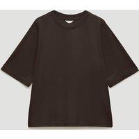 HUSH Pure Cotton T-Shirt Dark Brown