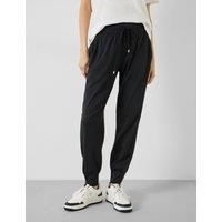 HUSH Modal Blend Tapered Cuffed Joggers Black