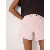 HUSH Denim High Waisted Shorts Light Pink