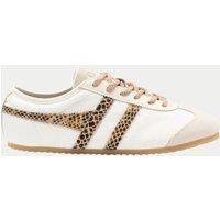 Gola Cleora Luxe Suede Lace Up Trainers White Mix