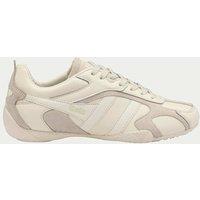 Gola Corva Leather Lace Up Trainers Cream Mix