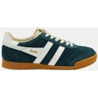 Gola Elan Suede Lace Up Trainers Teal Mix