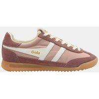 Gola Firefly Suede Lace Up Trainers Pink Mix