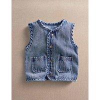Mamas & Papas Denim Gilet (3-36 Mths) Blue