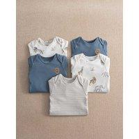 Mamas & Papas 5 Pack Safari Bodysuits (0-2 Yrs) Multi