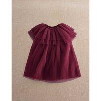 Mamas & Papas Tulle Pleated Cape Dress (3-36 Mths) Burgundy