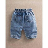 Mamas & Papas Pure Cotton Denim Heart Jeans (3-36 Mths) Navy