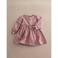 Mamas & Papas Pure Cotton Gingham Dress (0-24 Months) Red