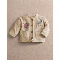 Mamas & Papas Pure Cotton Embroidered Appliqu Jacket (0-24 Mths) Cream