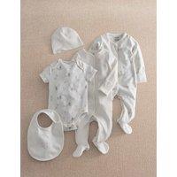 Mamas & Papas 5 Piece Cotton Rich Duck Starter Set (0-6 Mths) Grey