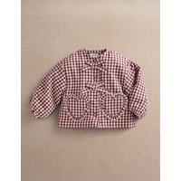 Mamas & Papas Pure Cotton Gingham Padded Jacket (3 Mths-3 Yrs) Red