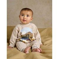 Mamas & Papas 2 Piece Wild West Knitted Outfit (0-12 Mths) Blue