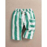 Mamas & Papas Pure Cotton Striped Trousers (0-3 Yrs) Green