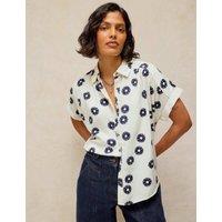 White Stuff Lyocell Rich Floral Shirt White Mix