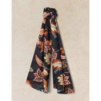 White Stuff Floral Scarf Black Mix