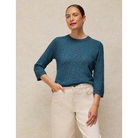 White Stuff Cotton Rich Jumper Blue