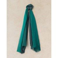 White Stuff Ombre Oversized Scarf Green
