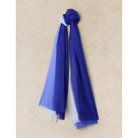 White Stuff Ombre Oversized Scarf Blue