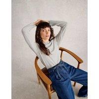 White Stuff Merino Wool Blend Jumper Grey