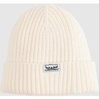 Levi's Pure Cotton Rib Turn Up Beanie White