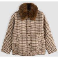Levi's Checked Utility Jacket Brown