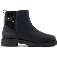 TOMS Astrid Zip Up Block Heel Round Toe Ankle Boots Black