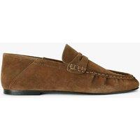 Steve Madden Roger Suede Slip On Loafers Beige