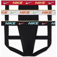 Nike 3 Pack Dri-Fit Cotton Stretch Jockstraps Black Mix