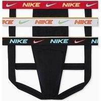 Nike 3 Pack Dri-Fit Cotton Stretch Jockstraps Black Mix