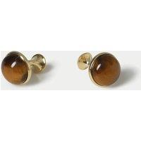 Autograph Autograph Real Stone Cufflink Gold