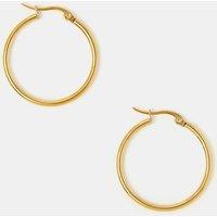 ACCESSORIZE Gold Tone Hoop Earrings Gold