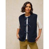 White Stuff Borg Tie Front Gilet Navy