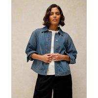 White Stuff Eva Denim Jacket Blue Denim