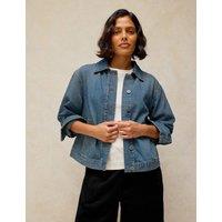 White Stuff Eva Denim Jacket Blue Denim