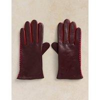 White Stuff Sasha Leather Gloves Purple