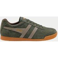 Gola Suede Lace Up Trainers Khaki Mix