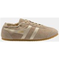 Gola Aurora Suede Metallic Trainers Beige Mix