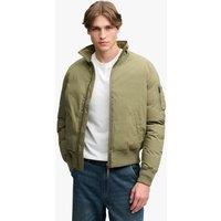 Superdry & Co Padded Zip Up Bomber Jacket With Pockets Green