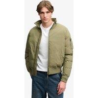 Superdry & Co Padded Zip Up Bomber Jacket With Pockets Green