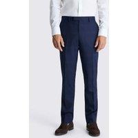 MOSS Slim Fit Micro Check Suit Trousers Navy Mix