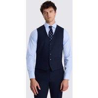 MOSS Tailored Fit Wool Rich Waistcoat Navy