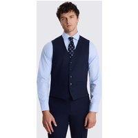 MOSS Tailored Fit Wool Rich Waistcoat Navy