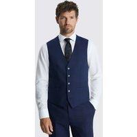 MOSS Slim Fit Check Waistcoat Navy