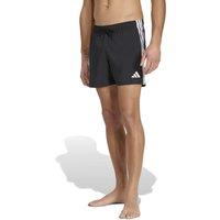 adidas 3 Stripes Quick Dry 5 Inch Swim Shorts Black